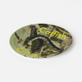 Wels verrückte Catalpa Würmer Pappteller (Schrägansicht)