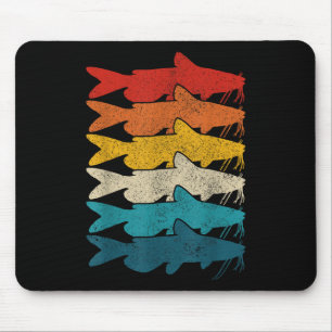 Wels Vintage Fisch Katzenwels Angeln Mousepad