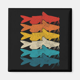 Wels Vintage Fisch Wels Angeln  Magnet