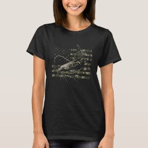 Welsangeln-Tarnung Amerikanische Flagge T-Shirt