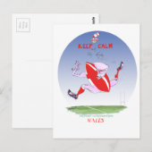 welse Rugby, tony fernandes Postkarte (Vorne/Hinten)