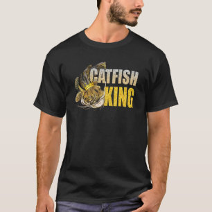 Welsfischen Wels König Angeln Jäger Fischer Männer T-Shirt