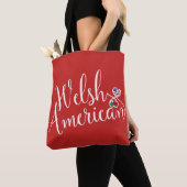 Welsh American Entwined Hearts Grocertasche Tasche (Von Nahem)