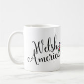 Welsh American Entwined Hearts Tasse (Links)