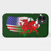 Welsh American Flags Map iPhone 5 Fall Case-Mate iPhone Hülle (Rückseite (Horizontal))