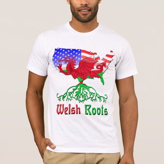 Welsh American Roots T - Shirt (Vorderseite)
