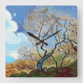 WELSH BERGBAUM QUADRATISCHE WANDUHR (Vorderseite)