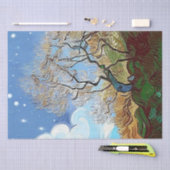 WELSH BERGBAUM SEIDENPAPIER (Handwerk)