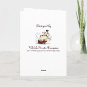 Welsh Bon Voyage Gruß Karte (Rückseite)