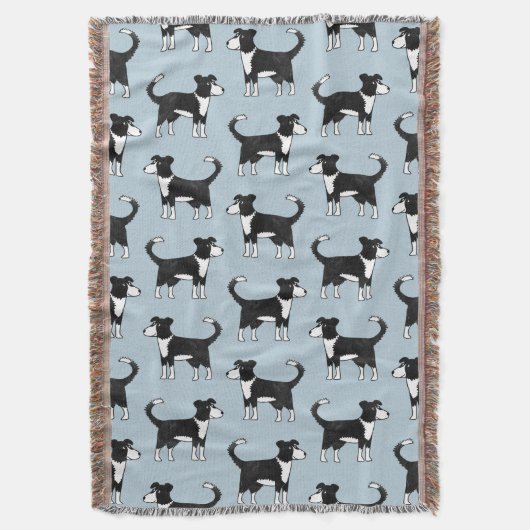 Welsh Border Collie Dog Decke (Vorderseite Vertikal)