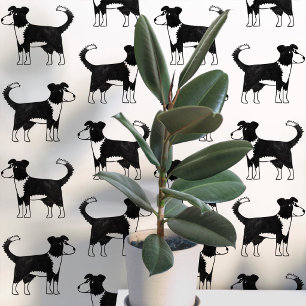 Welsh Border Collie Dog Pattern Tapete