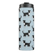 Welsh Border Collie Dog Thermosbecher (Vorderseite)