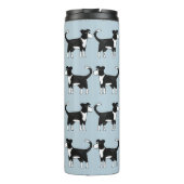 Welsh Border Collie Dog Thermosbecher (Rückseite)