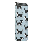 Welsh Border Collie Dog Thermosbecher (Nach rechts gedreht)
