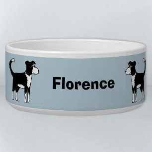 Welsh Border Collie Sheep Dog Personalisierter Hun Napf