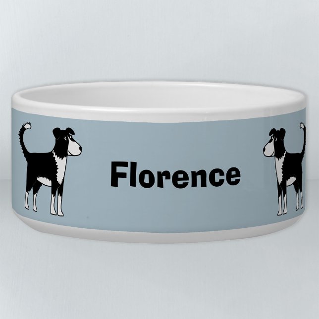 Welsh Border Collie Sheep Dog Personalisierter Hun Napf (Von Creator hochgeladen)
