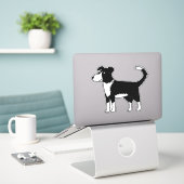 Welsh Border Collie Sheepdog Aufkleber (Laptop auf Schreibtisch)