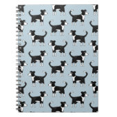 Welsh Border Collie Sheepdog Cute Pattern Notizblock (Vorderseite)