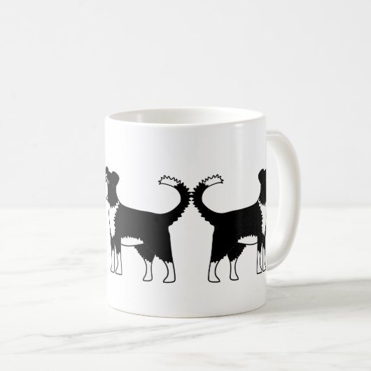 Welsh Border Collie Sheepdog Kaffeetasse (VorderseiteRechts)