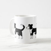 Welsh Border Collie Sheepdog Kaffeetasse (Vorderseite Links)