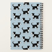 Welsh Border Collie Sheepdog Niedliches Pattern No Notizblock (Rückseite)