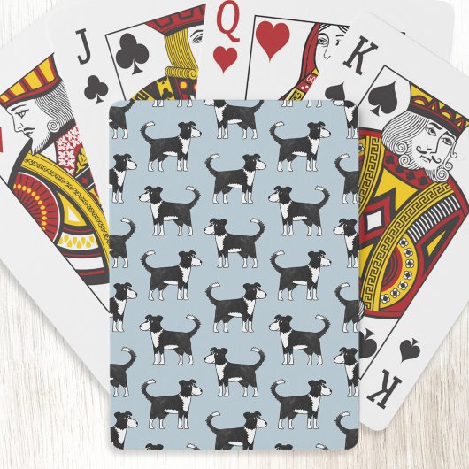 Welsh Border Collie Sheepdog Pattern Spielkarten