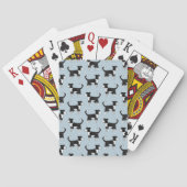 Welsh Border Collie Sheepdog Pattern Spielkarten (Rückseite)