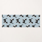 Welsh Border Collie Sheepdog Pattern Yogamatte (Vorderseite (Horizontal))