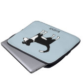 Welsh Border Collie Sheepdog Personalisiert Laptopschutzhülle (Vorne Knopf)