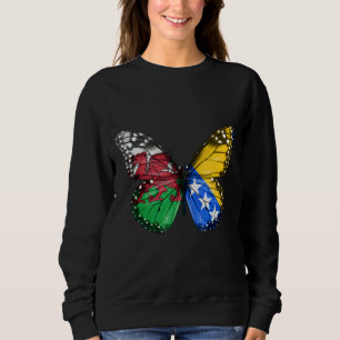 Welsh Bosnier Flag Butterfly Sweatshirt