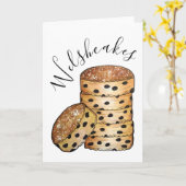 Welsh Cakes Welshcakes Bakestones UK British Food Karte (Gelbe Blume)