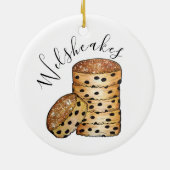 Welsh Cakes Welshcakes Bakestones UK British Food Keramik Ornament (Hinten)