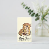 Welsh Cakes Welshcakes Bakestones UK British Food Visitenkarte (Stehend Vorderseite)