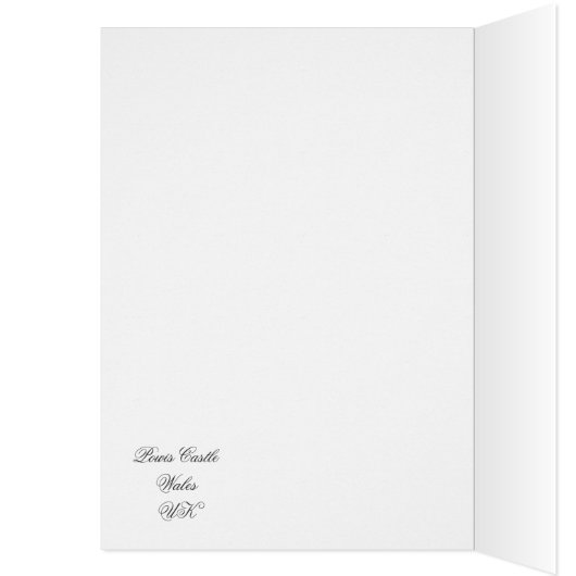 WELSH CASTLES CARD (Innen (Links))