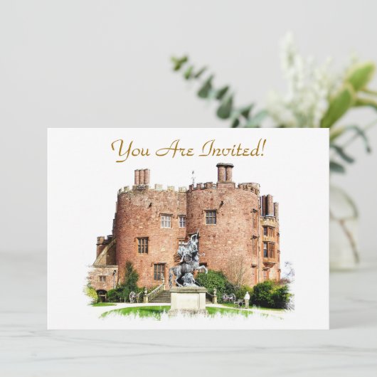 WELSH CASTLES EINLADUNG (Stehend Vorderseite)