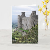 WELSH CASTLES KARTE (Gelbe Blume)
