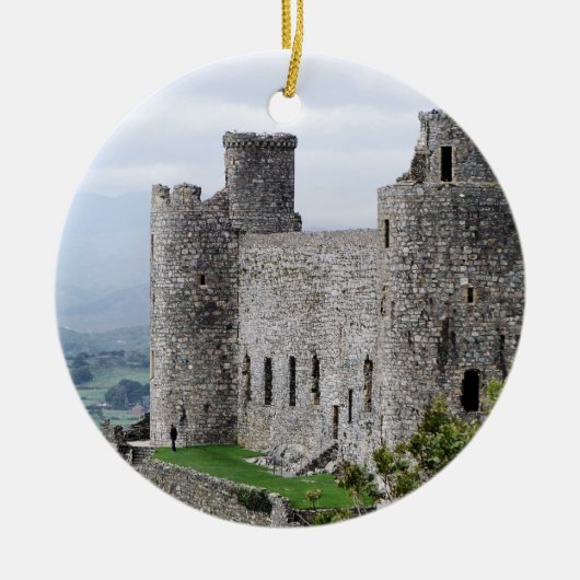 WELSH CASTLES KERAMIK ORNAMENT (Vorne)