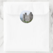 WELSH CASTLES RUNDER AUFKLEBER (Tasche)