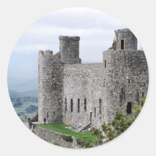 WELSH CASTLES RUNDER AUFKLEBER
