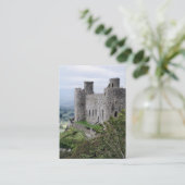 WELSH CASTLES VISITENKARTE (Stehend Vorderseite)
