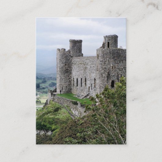 WELSH CASTLES VISITENKARTE (Vorderseite)