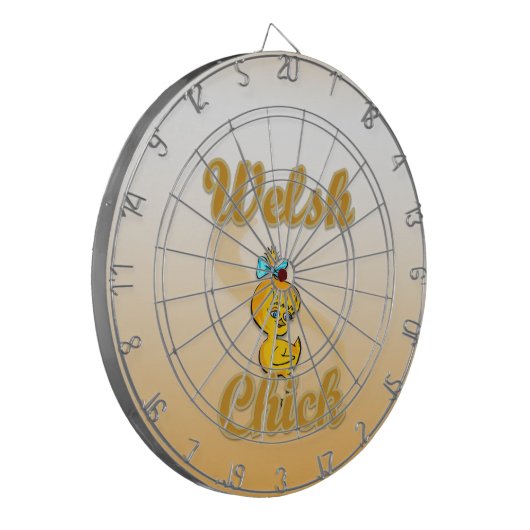 Welsh Chick Dartscheibe (Vorderseite Links)