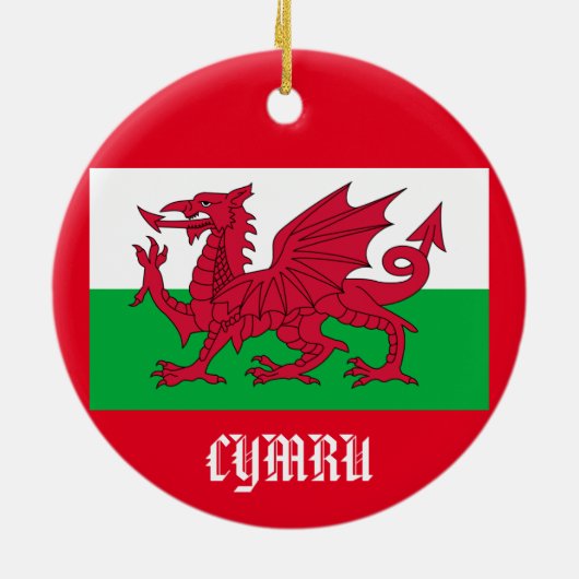 Welsh Christmas Ornament (Hinten)