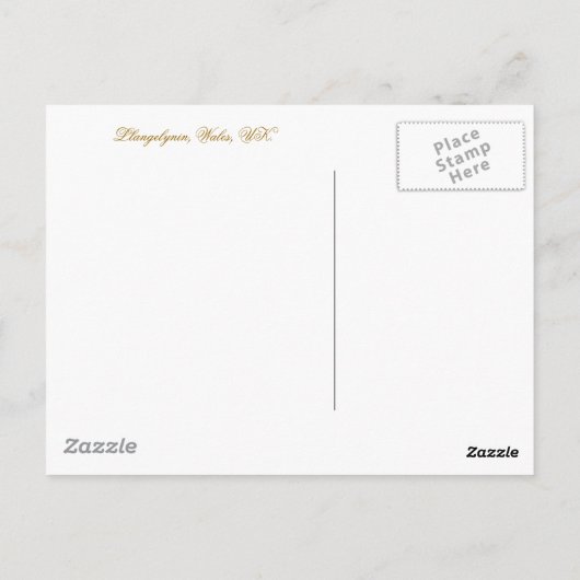 WELSH CHURCHES UK POSTKARTE (Rückseite)