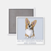 Welsh Corgi 1 Favorite Magnet (Vorderseite/Rückseite)