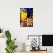 Welsh Corgi 7b Pembroke - Terrasse Café Poster (Heimbüro)