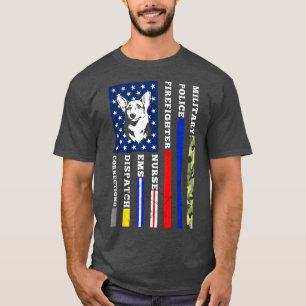 Welsh Corgi American Flag Hund Lover Niemand allei T-Shirt