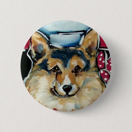 Welsh Corgi Cardigan Button (Vorderseite)