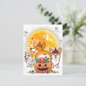 Welsh Corgi Cardigan Dog Mummy Hexch Moon Ghosts H Einladung (Stehend Vorderseite)