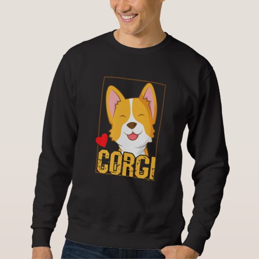 Welsh Corgi Cardigan Dog Sweatshirt (Vorderseite)